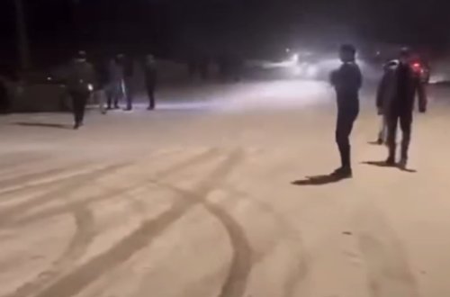 Quba-Qusar yolu buz bağlayıb - VİDEO