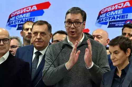 Serbiyada keçirilən seçkilərdə Vuçiçin partiyası qalib gəldi