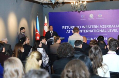 Tbilisidə Qərbi Azərbaycana qayıdışla bağlı Gürcüstan Forumu keçirilib – FOTOLAR