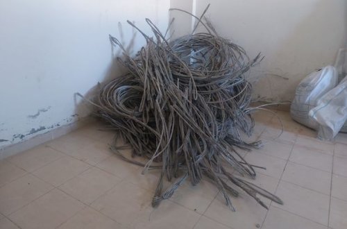 Gədəbəydə elektrik naqillərini oğurlamaqda şübhəli bilinən şəxslər saxlanılıblar - FOTO