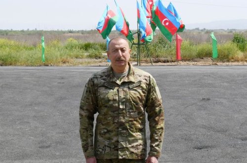 İlham Əliyev Şuşada bir sıra obyektlərdə tikinti və bərpa işləri ilə tanış olub