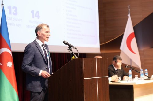 Azərbaycan Qızıl Aypara Cəmiyyəti İlham Əliyevin prezidentliyə namizədliyini dəstəkləyib