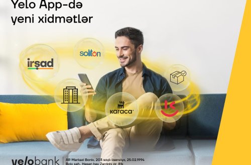 Yelo App-də parlaq yeniliklər