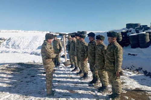 Müdafiə Nazirliyinin nümayəndələri azad edilmiş ərazilərdəki hərbi bölmələrdə olublar