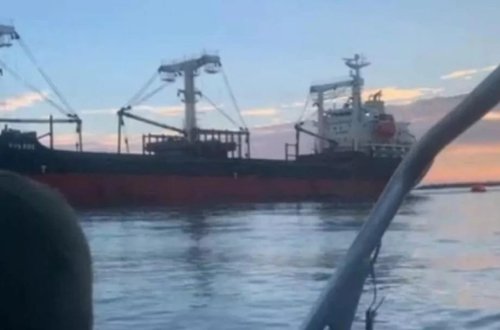 Ukraynaya gedən taxıl gəmisi Rusiya minasına düşdü
