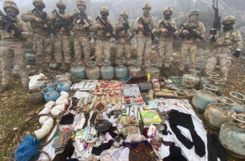 Türkiyə ordusu terrorçuların istifadə etdiyi 8 qatlı mağara aşkarlayıb