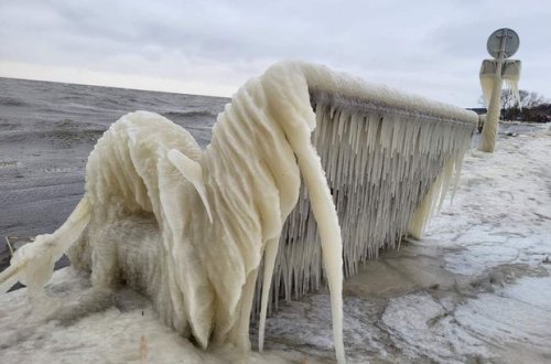 Rusiyada “Buz krallığı” yarandı - FOTO