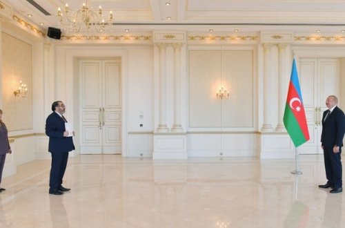 Perunun ölkəmizdə yeni təyin olunmuş səfiri etimadnaməsini Azərbaycan Prezidentinə təqdim edib - FOTO