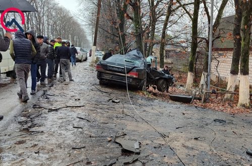 Lənkəranda ağır qəza, iş adamı öldü - Foto