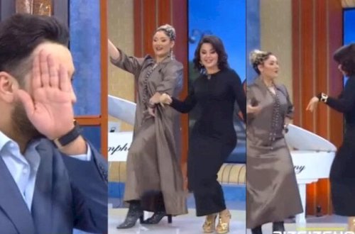 Qumralla Nərmin studiada elə rəqs etdilər ki... - aparıcı üzünü tutdu - VİDEO