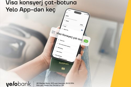 Yelo App vasitəsilə Visa Kosyerj xidmətinə keçid et