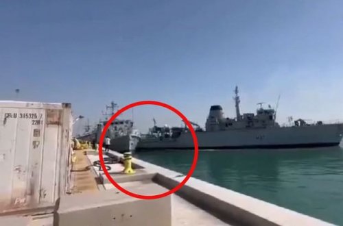 Bəhreyn bazasında “alçaldıcı qəza”: Britaniyanın iki mina gəmisi toqquşdu - VİDEO