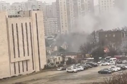 Bakıda “Kababçılar” adlanan ərazidə başlayan söndürülüb - ANBAAN GÖRÜNTÜ