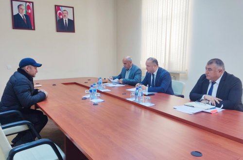 Kənd Təsərrüfatı Nazirliyinin Aparat rəhbəri Azad Cəfərli Qaxda vətəndaşları qəbul edib