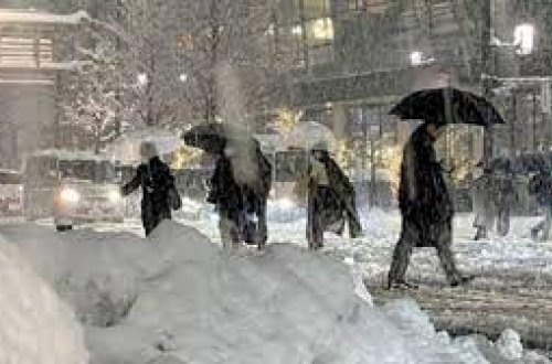 Yaponiyada qarın qalınlığı 50 santimetri keçib