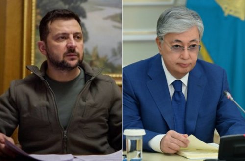 Ukrayna və Qazaxıstan liderləri arasında telefon danışığı olub