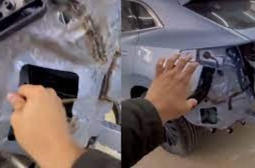 Təmirdə olan “Changan”ın metallarının zəifliyi gündəm oldu - VİDEO