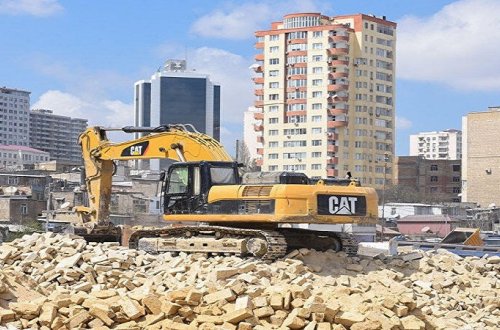 Bakının bu ərazisində yeni söküntü işləri başlayıb (VİDEO)