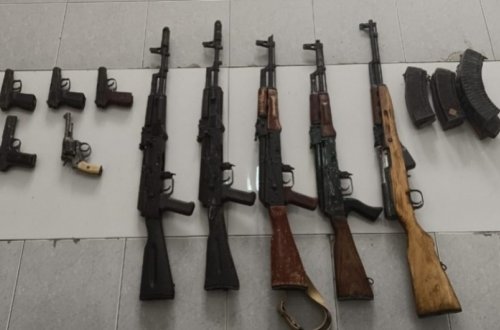 Xankəndidə avtomat və qumbaralar aşkarlanıb