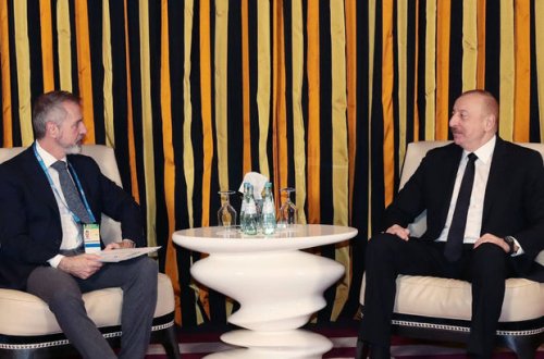 İlham Əliyev ilə “Indra” şirkətinin prezidentinin görüşü olub - FOTO