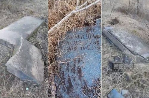 Ermənilər Malıbəyli kəndinin qəbiristanlığını tamamilə dağıdıblar - VİDEO
