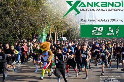 Azərbaycanda ilk dəfə Xankəndi - Bakı ultra marafonu start götürüb