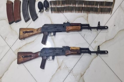 Xankəndidə avtomat və qumbaralar tapılıb