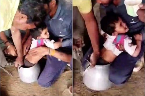 “Gizlənpaç” zamanı qazanda gizlənmək fikri uşağın başına oyun açdı - VİDEO