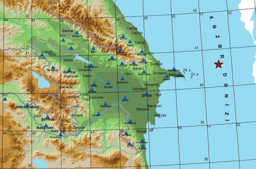 Xəzərdə zəlzələ olub