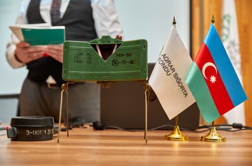 Aqrar Sığorta Fondunda mina təhlükəsinə dair təlim keçirilib