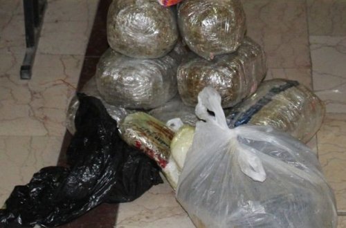 Şirvan şəhər sakinləri Füzulidə 10 kiloqram narkotiklə saxlanılıblar - FOTO