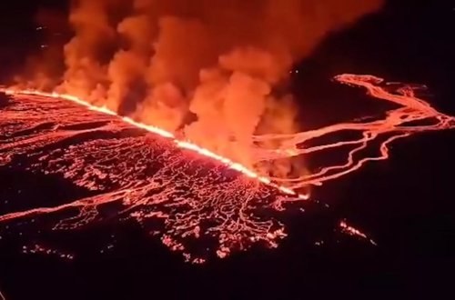 İslandiyada son üç ayda dördüncü vulkan püskürməsi baş verdi