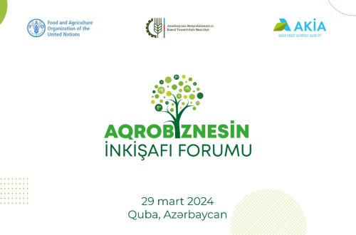 Qubada 3-cü “Aqrobiznesin İnkişafı Forumu” keçiriləcək