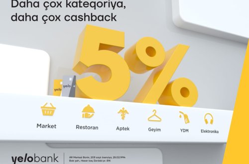 Yelo kart ilə daha çox cashback qazanmağa hazır ol!