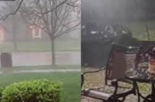 ABŞ-da qoz boyda dolu yağıb