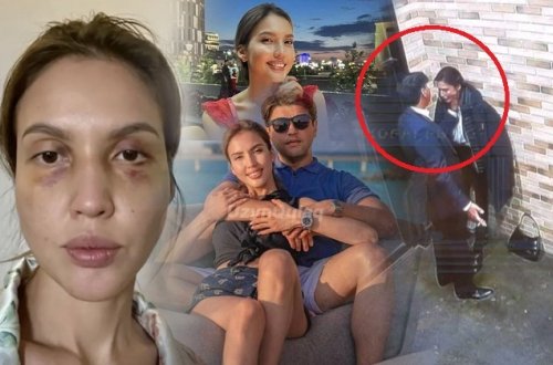 Qazaxıstan bu qətldən danışır - Eks-nazirin xanımını döydüyü dəhşətli kadrlar