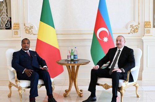 Azərbaycan və Konqo prezidentlərinin geniş tərkibdə görüşü başlayıb