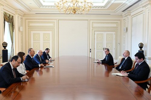 İlham Əliyev Mövlud Çavuşoğlunu qəbul edib - YENİLƏNİB + FOTO