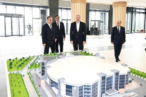 Prezident İlham Əliyev Gəncə İdman Sarayının açılışında iştirak edib - YENİLƏNİB