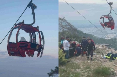 Antalyada funikulyorda qorxu dolu anlar: Ölən və yaralananlar var - FOTO/VİDEO