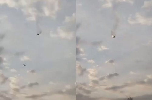 Rusiyada təyyarə qəzasının anbaan görüntüləri - VİDEO