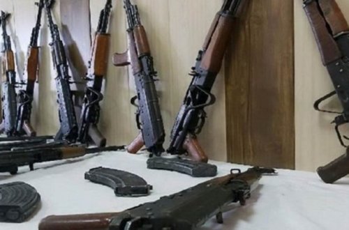 Xankəndidə avtomat, qumbara və qumbaraatan tapılıb