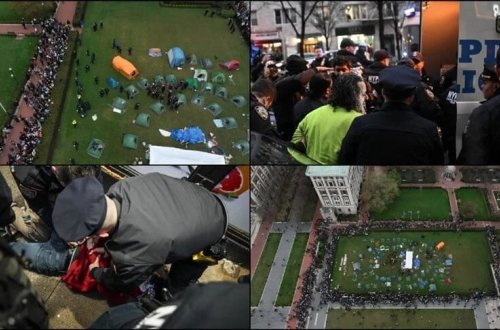 ABŞ-ın Kolumbiya Universitetində fələstinlilərin nümayişləri zamanı 100-dən çox tələbə saxlanılıb