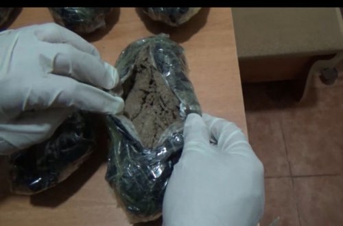 Qazaxda narkokuryer ələ keçdi - FOTO