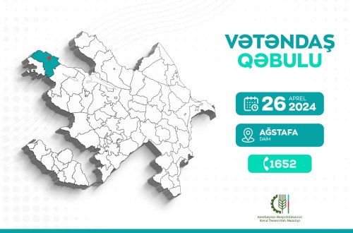 Nazir Məcnun Məmmədov Ağstafada vətəndaşları qəbul edəcək