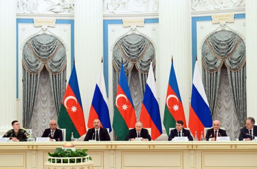 İlham Əliyev və Vladimir Putinin BAM veteranları ilə görüşü olub - YENİLƏNİB + FOTO/VİDEO