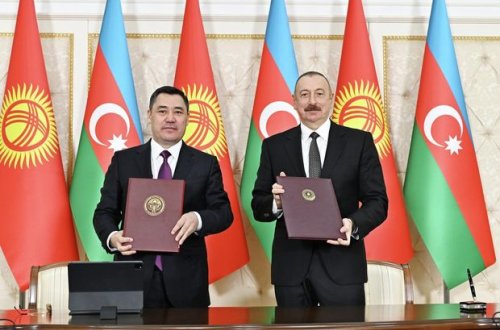 Azərbaycan-Qırğızıstan sənədləri imzalanıb - YENİLƏNİB