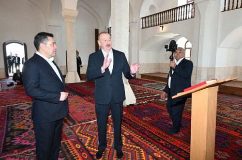 Ağdam Cümə məscidinin bərpadan sonra açılışı olub - YENİLƏNİB + FOTO