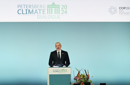 Azərbaycan lideri: Enerji, qaz və neftlə zəngin ölkələr iqlim dəyişikliyi ilə mübarizədə öndə getməlidirlər