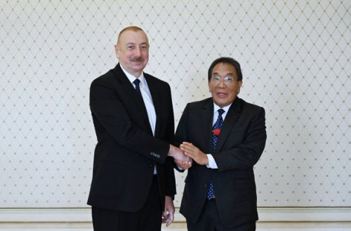 İlham Əliyev Malayziyanın Parlament Senatının prezidentini qəbul edib - YENİLƏNİB + FOTO